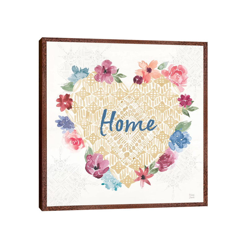 Naturally Inspired III 1 Piece Wall Art on Canvas, 93.98cm H x 93.98cm W x 3.81cm D, Classic Brown Wood Framed