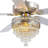 52"/62" Crystal Ceiling Fan Fandelier With Lights-808089645-808089648