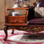 Chaise longue de loisirs en bois massif rétro-315346124