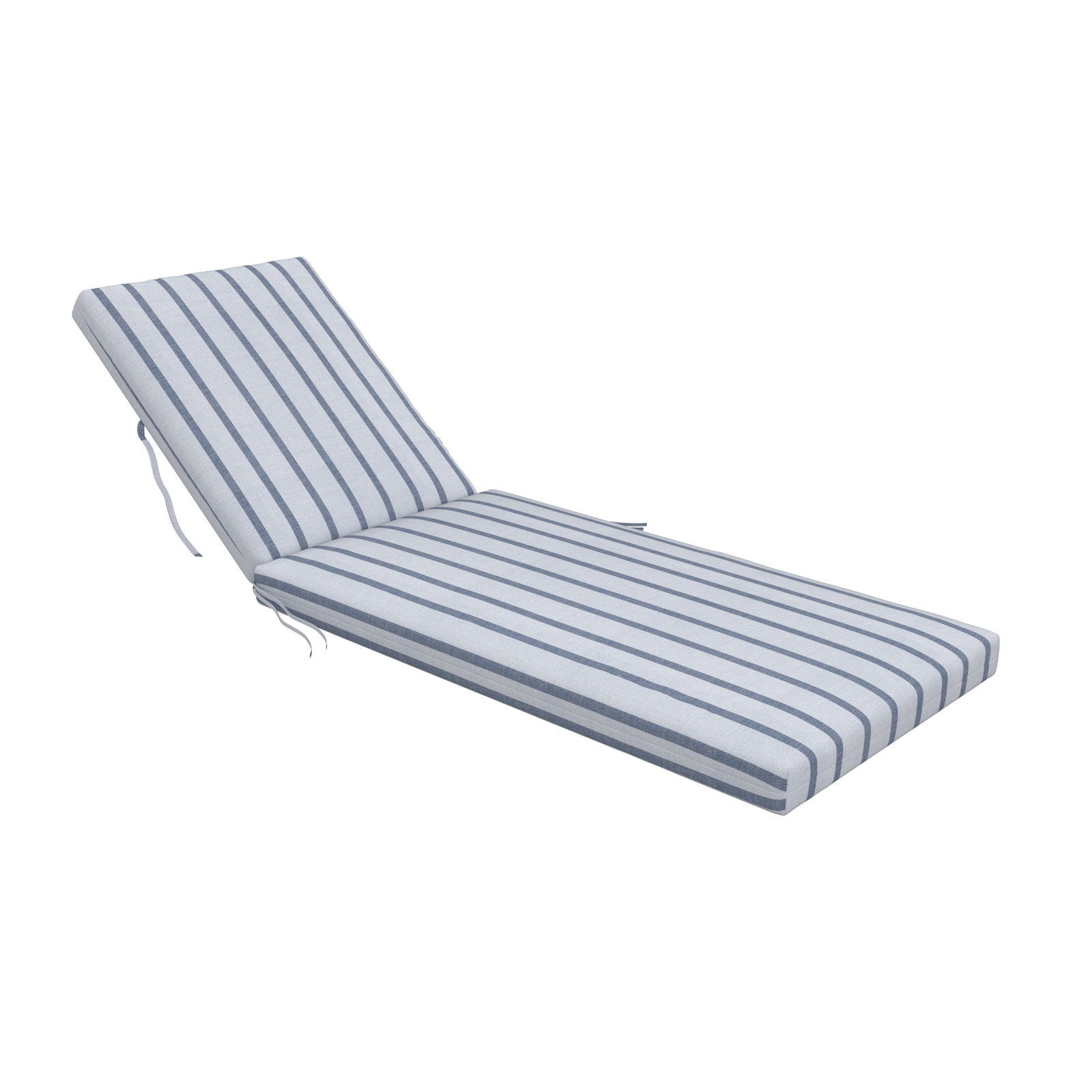 Amala 25" Sunbrella® Seat and Back Cushion, 24.5W x 76.5D, Unwind Sky