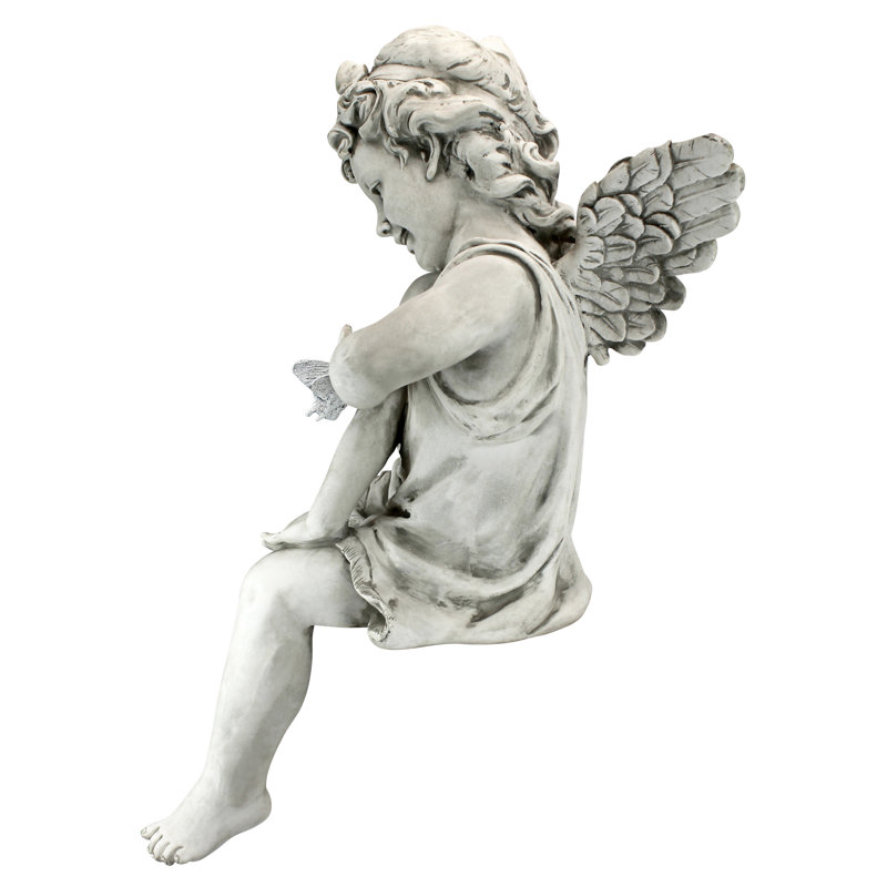 Statue de jardin gardienne ange presence ange