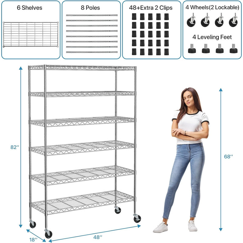 Blisse 48 " W Shelving Unit