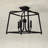 Sylvan 4 Light Black Forged Ceiling Mount