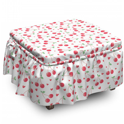 Box Cushion Ottoman Slipcover
