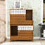 Meuble pour chat 2 en 1, litière et table d'appoint, maisonnette pour chat avec rangement pour 2 chats-1049511067