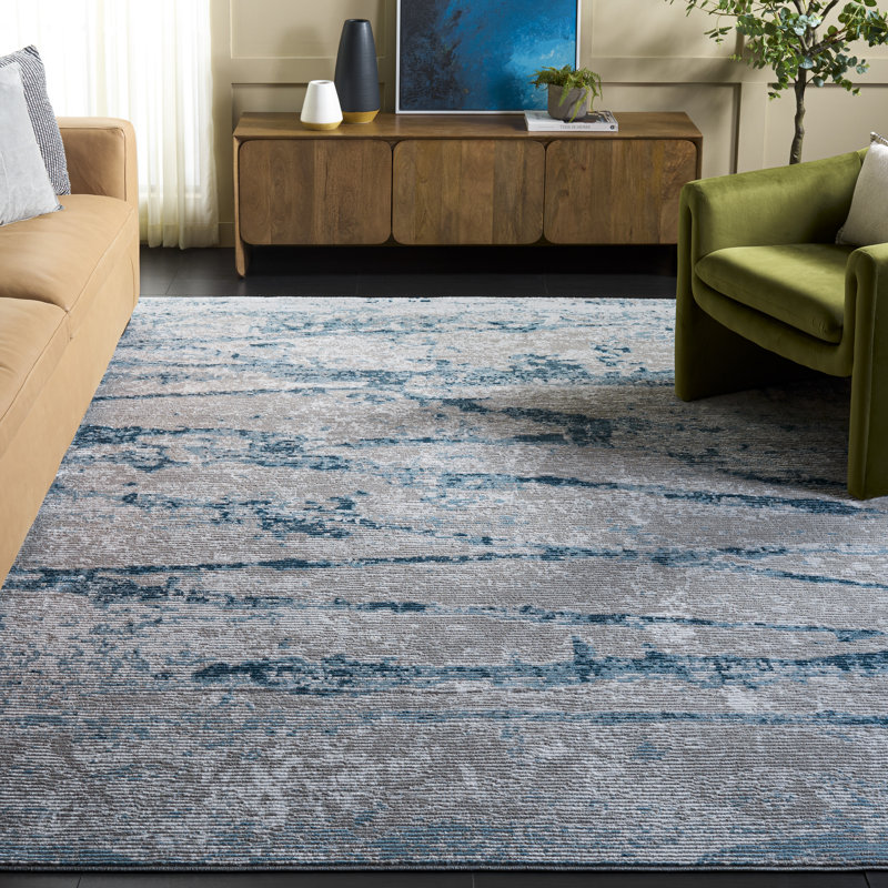 Meadow 500 Performance Abstract Rug, Rectangle 8' x 10'