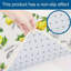 Ensemble de 2 tapis de cuisine blancs à motif aquarelle et croquis citron