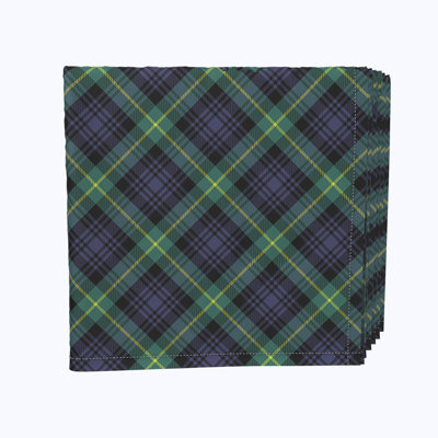 Polyester Plaid Square Napkin