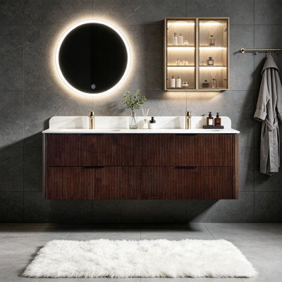 Ensemble de meuble-lavabo mural 60 po