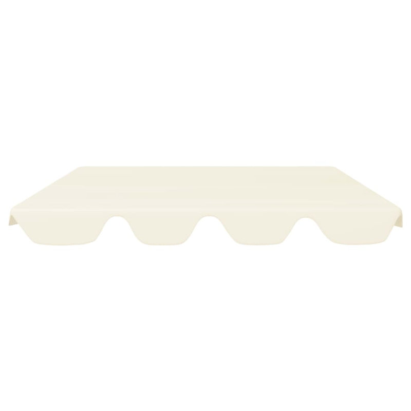 Replacement Canopy for Garden Swing, 18cm H x 122,5/145 cm W x 188cm D, Cream