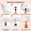 Ensemble de 2 lampes de table en céramique 19 po pour table de chevet, chambre à coucher, salon et interrupteur à bascule 19 po-419821389