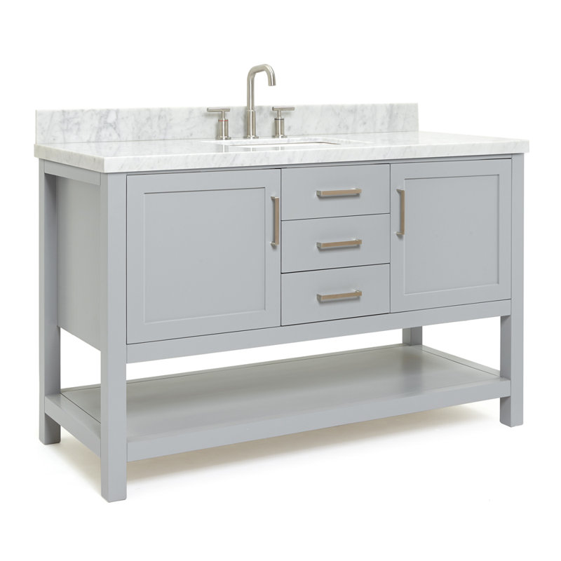 Bayhill 55'' W Single Vanity, Gray