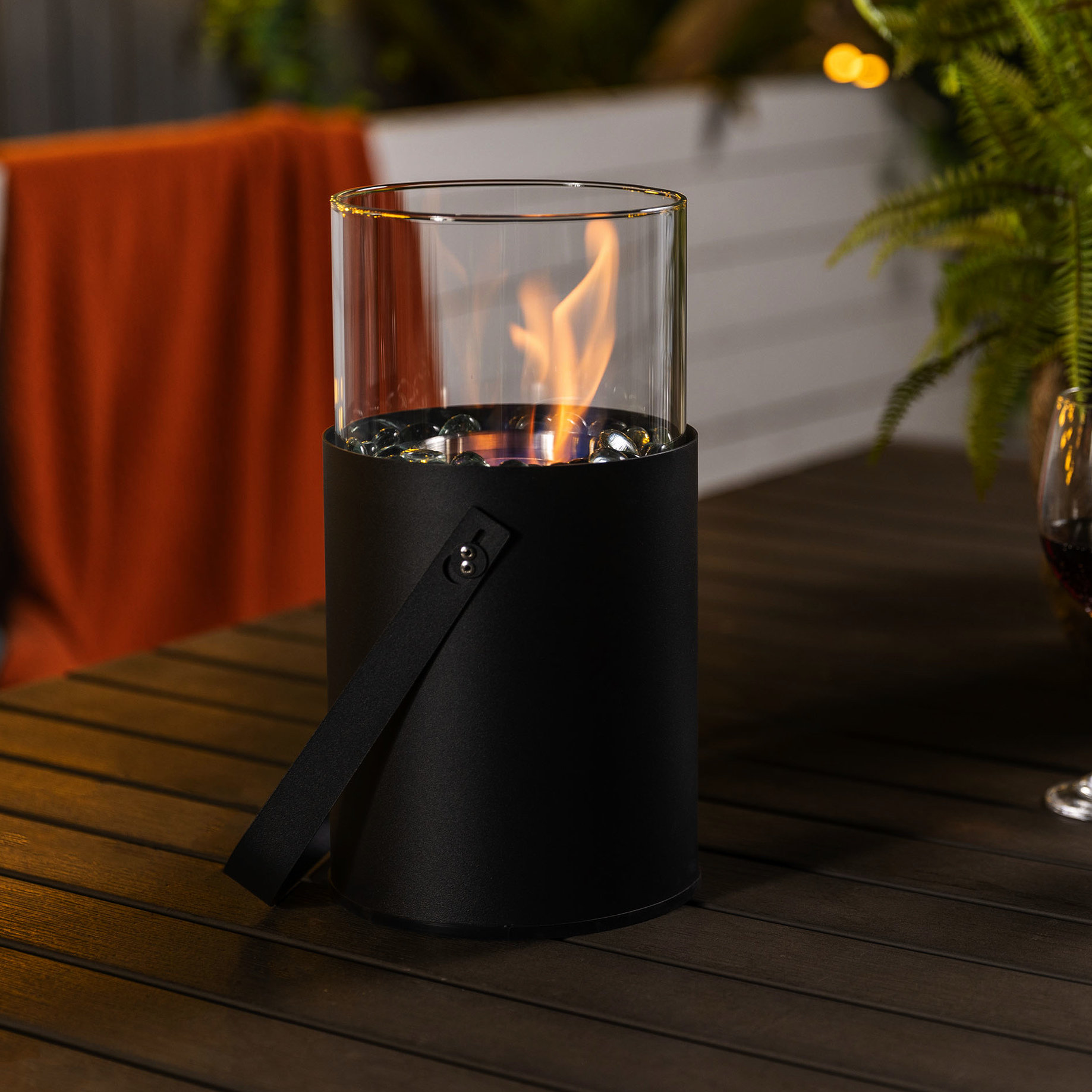 Ebern Designs Mini Fire Pit, Tabletop Ethanol Portable Fireplace For