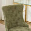 Chaise de bureau, chaise de bureau moderne rembourrée capitonnée en chenille avec base en métal chromé, chaise de bureau pivotante réglable-19831791