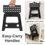 32 cm Folding Step Stool, Non-Slip Surface Portabl Foldable Stool With Carry Handle, Heavy Duty To Support For Living Room, Kitchen, Bathroom-1134129558