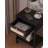 Rattan Nightstand,Modern Farmhouse Bedside Table With Storage Drawer And Shelf