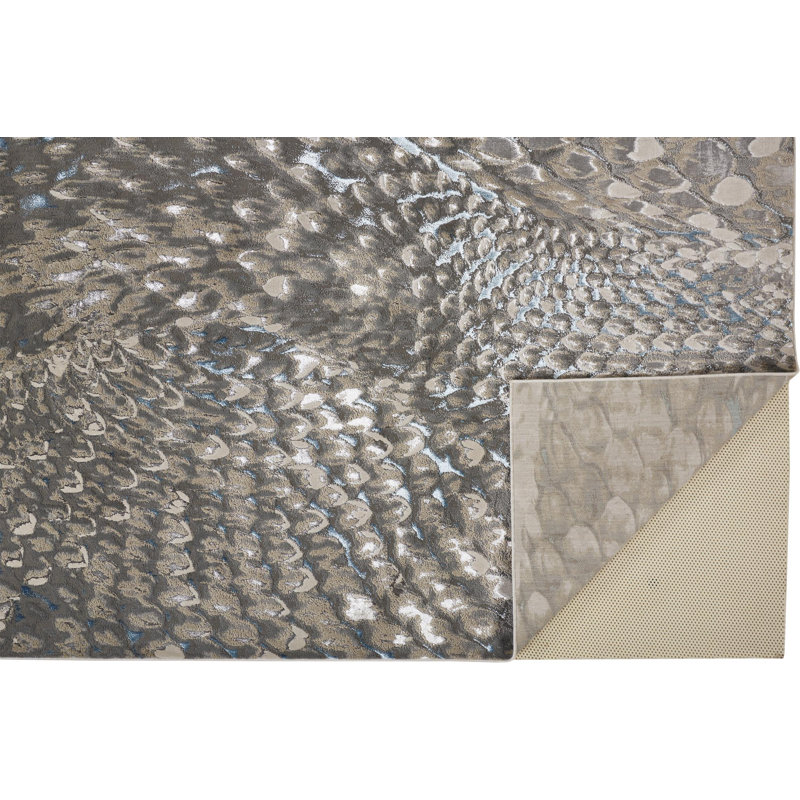 Performance Abstract Indoor Rug, Rectangle 1'8" x 2'10"