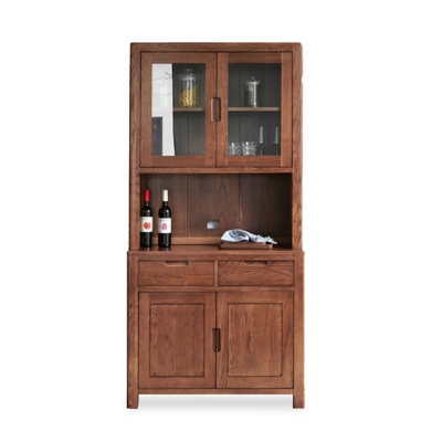 All Solid Wood Combination Storage Food Cabinet