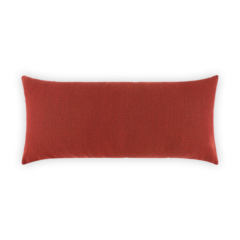Coussin décoratif d'extérieur Pyke, Rouge, Rectangle H 12 po x l 24 po