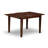 5 Piece Dinette Set for 4 Includes a Rectangle Dining Table with Butterfly Leaf and 4 Dining Room Chairs, Mahogany-1262439126-1281891458