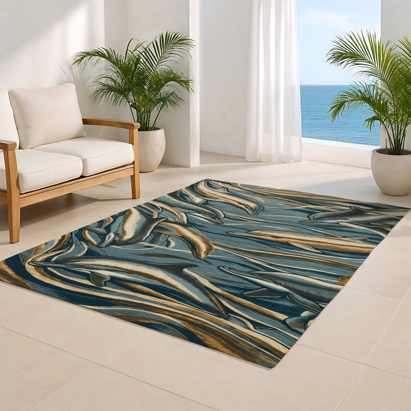 Tapis intérieur et extérieur gris Nature, Rectangulaire 2 pi x 3 pi