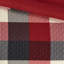 Édredon 7 pièces rouge pour très grand lit - Motif mixte à chevrons et buffles-121405729