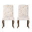 Chaise d'appoint rembourrée beige Padillo