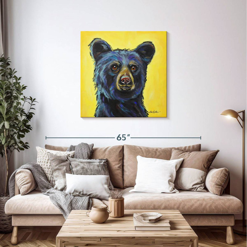 Crowle Black Bear Bernard, 36" H x 36" W