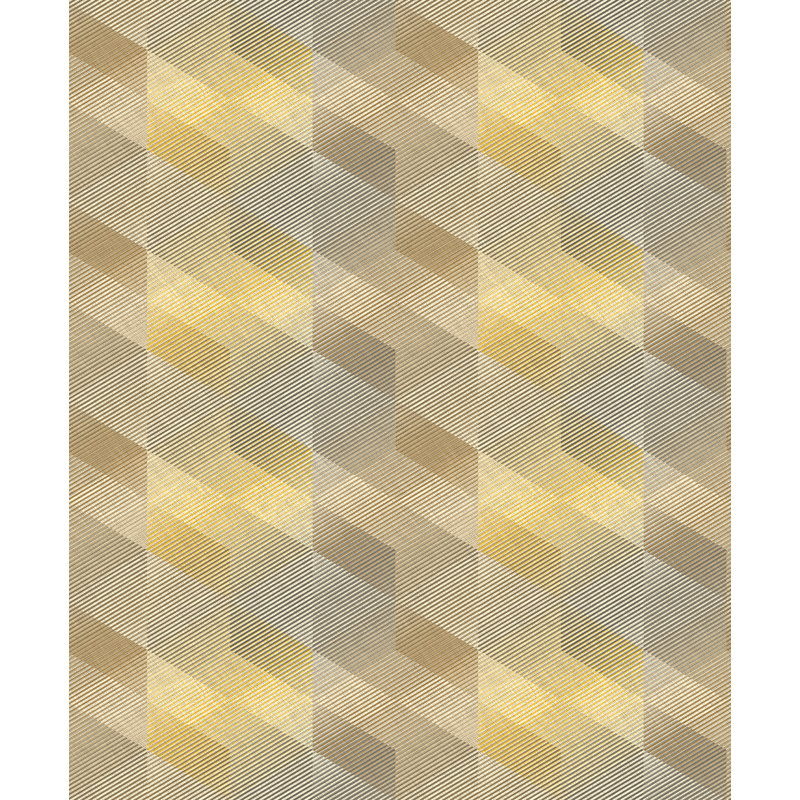 Papier peint à rayures Othmar, Ocre