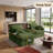 Boneless 70.8"W Oversized Corduroy Sectional Loveseat with Pillow Topped Arms, 4-Piece Modular Sleeper Sofa with 2 Ottomans, Under-Seat Storage & 2 Pillows for Living Room, Easy Assembly-503002674