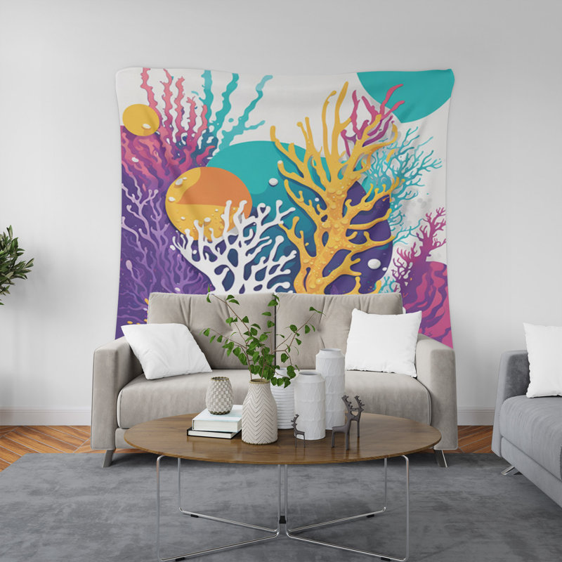 Tapisserie murale, H 88 po x l 104 po x P 1,2 po