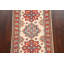Tapis de couloir oriental géométrique Kazak noué à la main 3 x 10