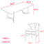 Ensemble de table de salle à manger simple en bois massif de style nordique-105840975
