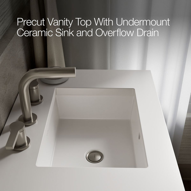 Hearthaven 60-In Bathroom Vanity Set, Slate Gray