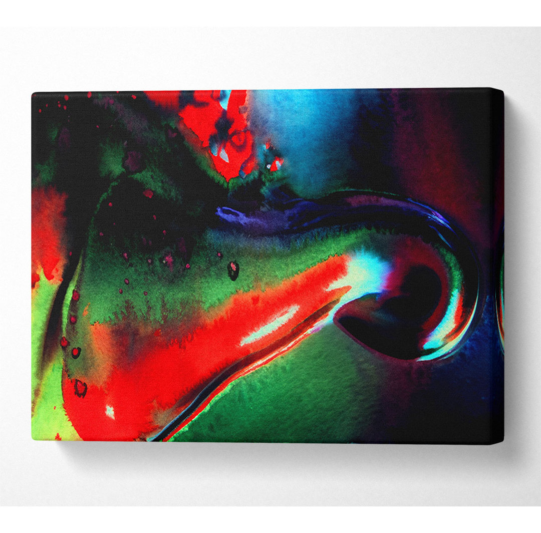 Gerahmtes Poster Melting Colours