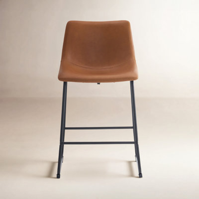 Anke Vegan Leather Counter Stools (Set of 2)