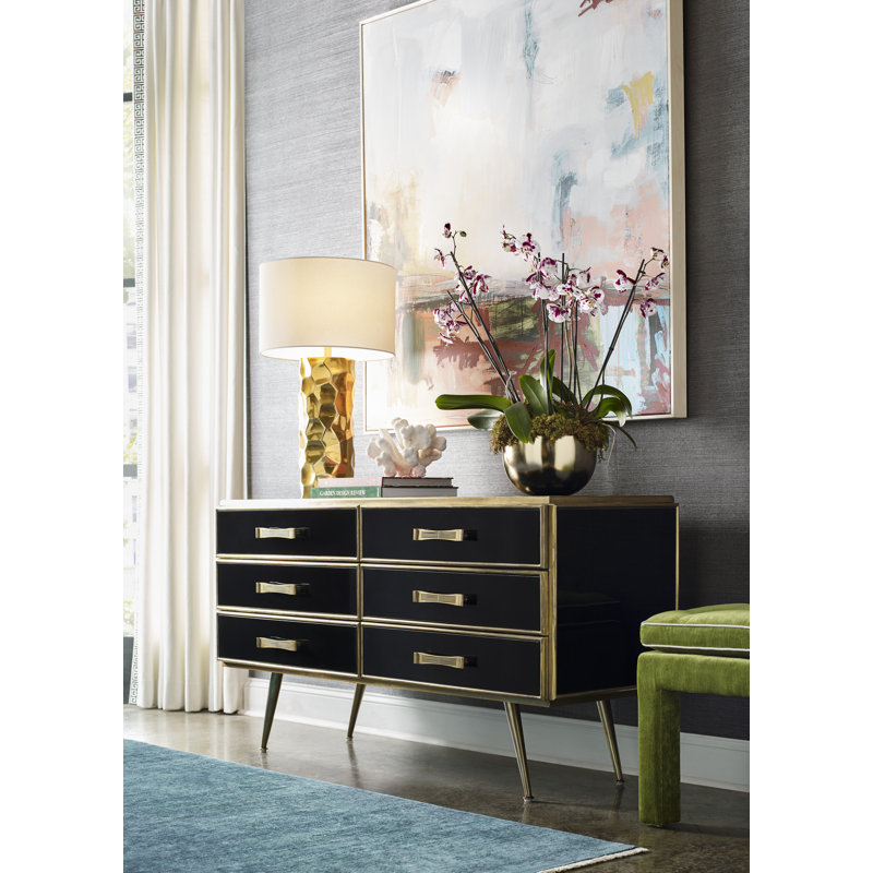 Dean 6 Drawer 60" W Double Dresser