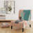 Geometric Hexagons Pattern I - Transitional Upholstered Slipper Chair-46365137