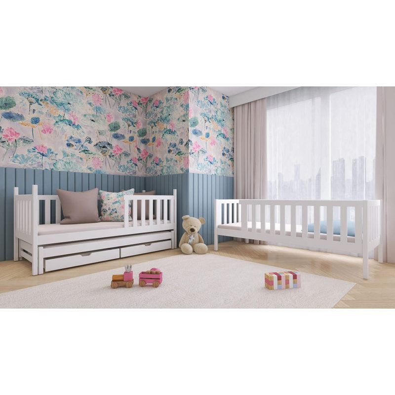 Plimoth Single (3') Bunk Bed with Storage Included with Trundle Included, Graphite
