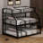 Three-In-One Metal Triple Bunk Bed, Twin XL Over Full XL Over Queen Size Bunk Bed With 2 Ladders