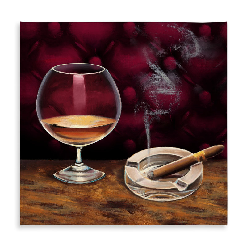 Gastronomy Object Alcohol & Cigar Tablecloth | Indoor/Outdoor