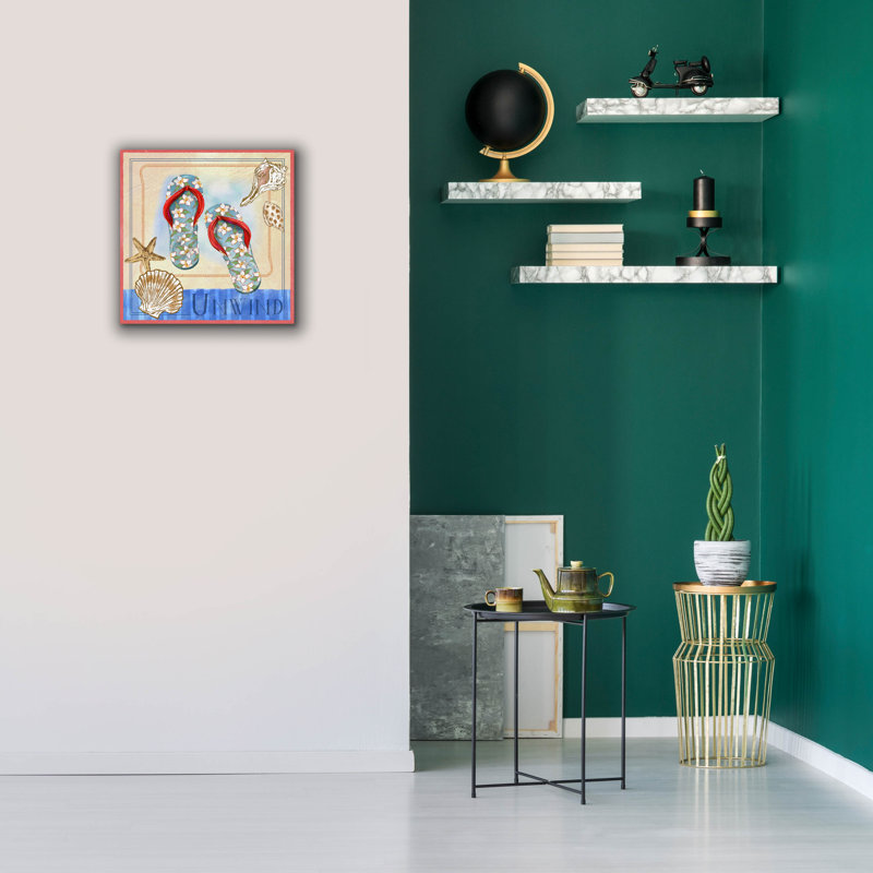  «Beach Life 3» par Fiona Stokes-Gilbert, art mural sur toile, 12 po x 12 po, H 12 po x l 12 po