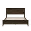 Lit plateforme en bois massif de style moderne et durable