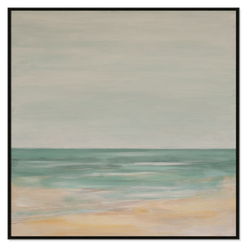 Horizon Print par S.H. Khân, Espresso, H 46,5 po x l 46,5 po