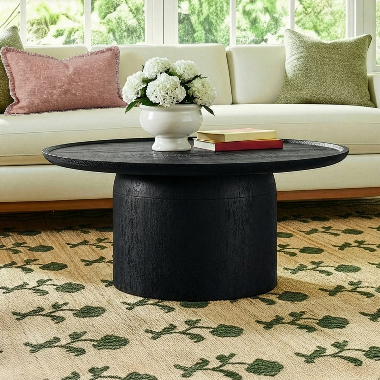 Ardo Solid Wood Coffee Table, Black