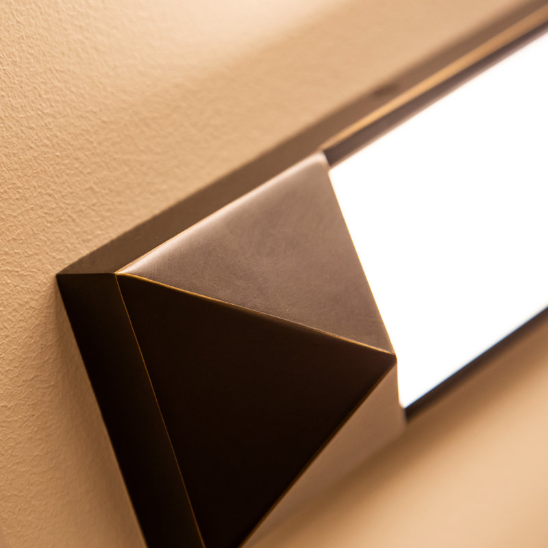 Caesar 1 - Light LED Bath Sconce, Urban Bronze/Alabaster