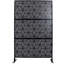 Paravent métallique autoportant de 193 cm de haut et 122 cm de large, idéal pour terrasse, balcon ou patio. Embellit l'intérieur comme l'extérieur. Finition rouille. Parfait pour le salon ou le dressing.