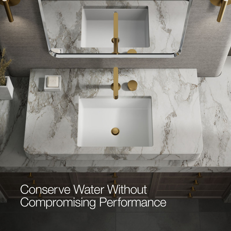 Components Bathroom Sink Rocker Handle, Vibrant Brushed Modern Brass