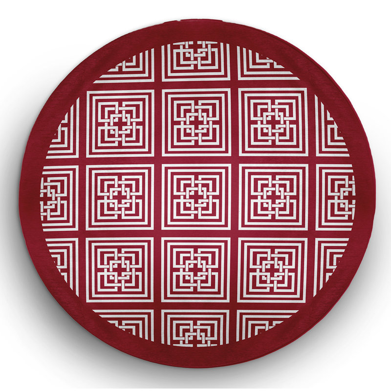 Chenille Indoor / Outdoor Rug, Round 5'