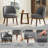 Modern Upholstered Accent Chair with Solid Wood Legs-1121957167